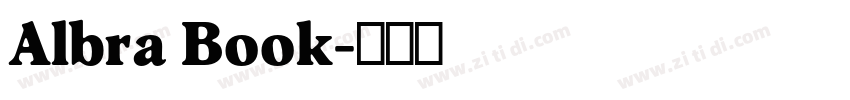 Albra Book字体转换
